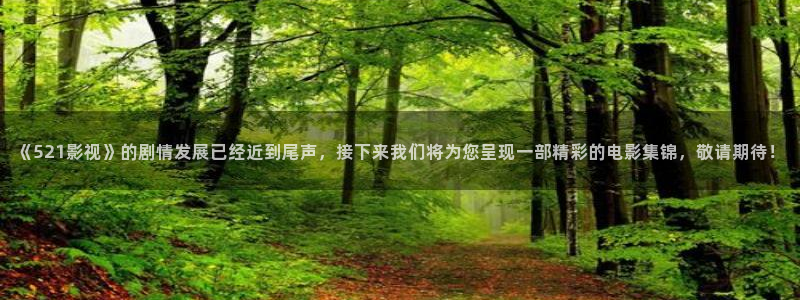 秋霞伦理影片：《521影视》的剧情发展已经近到尾声，接下来我们将为您呈现一部精彩的电影集锦，敬请期待！